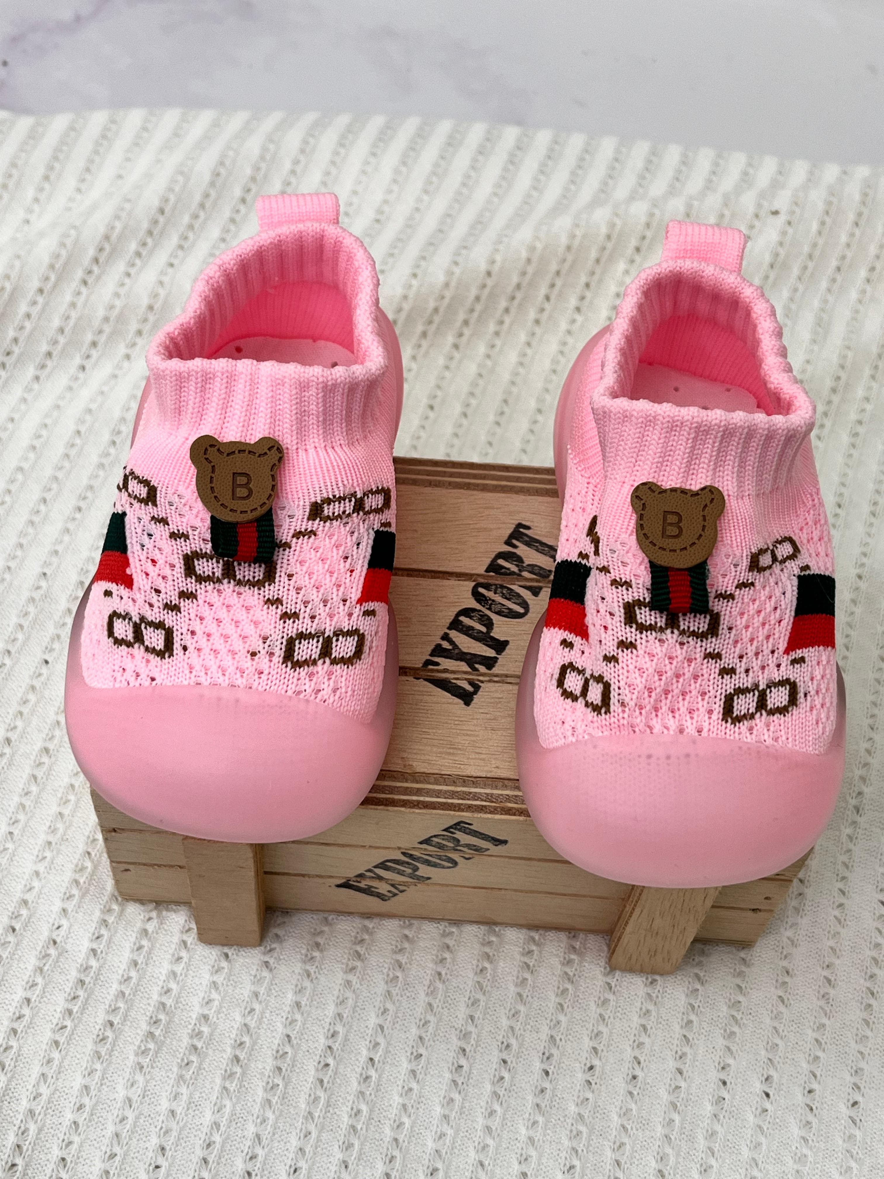 Vista 8 de MEDIA ZAPATO EN GOMA GUCCI - COLOR: BEIGE, TALLA: 18-19